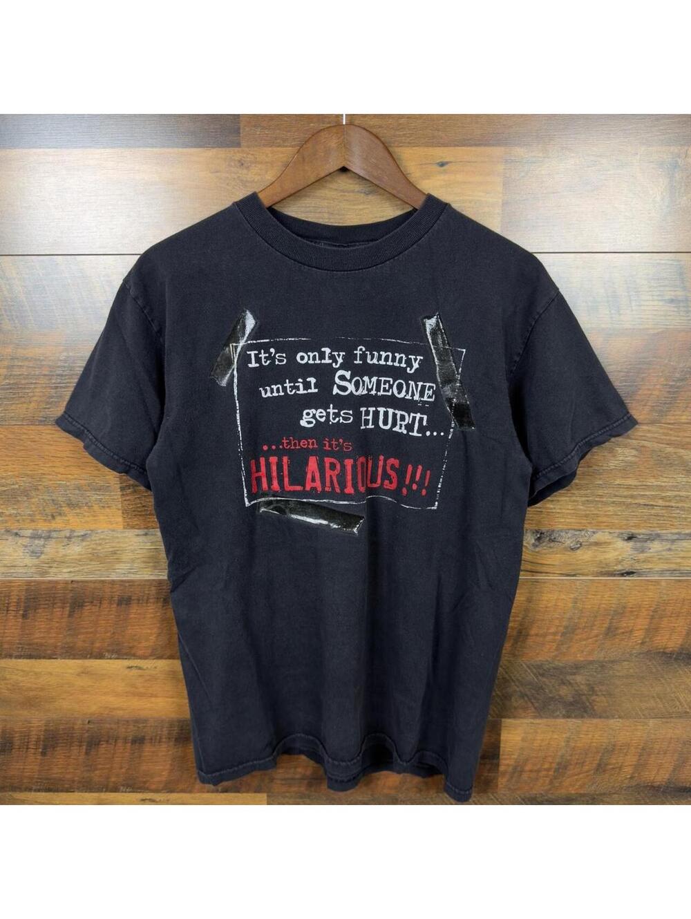 Funny Hilarious Until Someone Gets Hurt Graphic T-Shirt Black